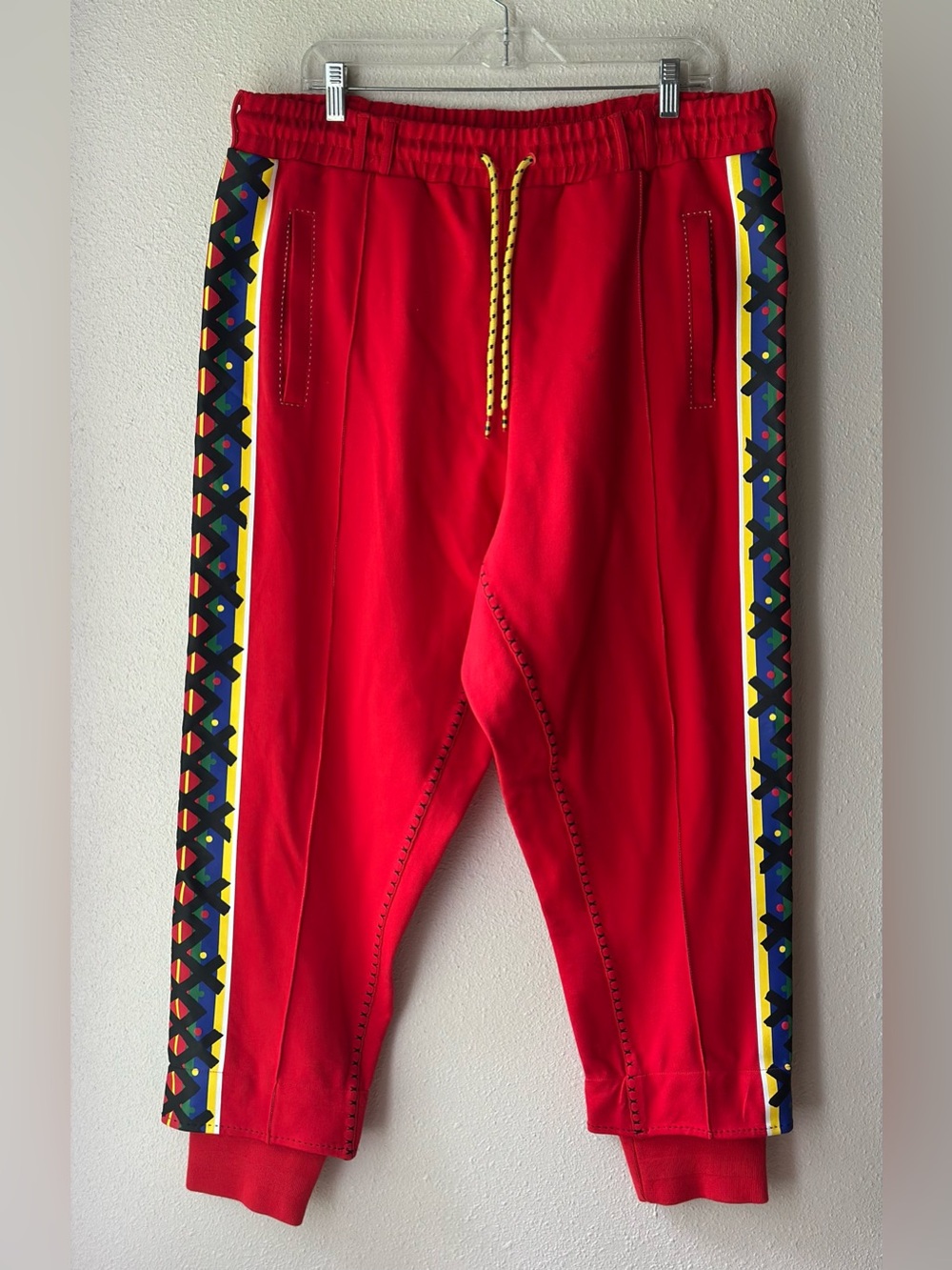 Puma x Jahnkoy Track Pants High Risk Red Mens Size XL Joggers Detachable Bag - Picture 2 of 9